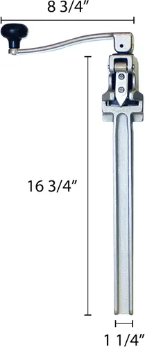Vista 2 de Thunder Group Abrelatas montado en mesa resistente, 14 pulgadas