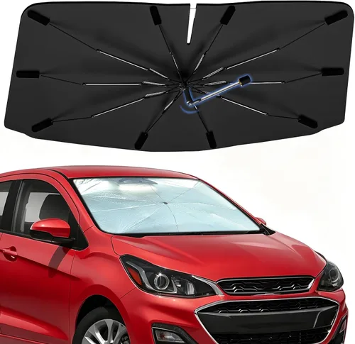 Vista 52 de Sombrilla Parasol para Parabrisas para Mazda 3 2014-2026, Parasol Plegable para Coche para Ventana Delantera, Visera Protectora Solar Altamente