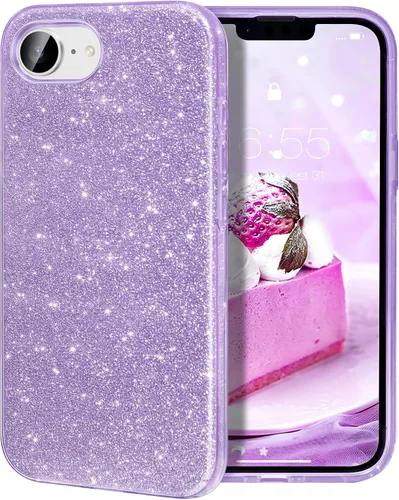 Vista 34 de MILPROX Funda compatible con iPhone 13 (2021), carcasa de gel de goma brillante con purpurina de 3 capas a prueba de golpes para iPhone 13 de 6.1