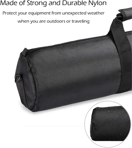 Vista 6 de Meking Bolsa de transporte acolchada de 39 pulgadas, funda de transporte resistente para trípode de fotografía con correa para soportes de luz