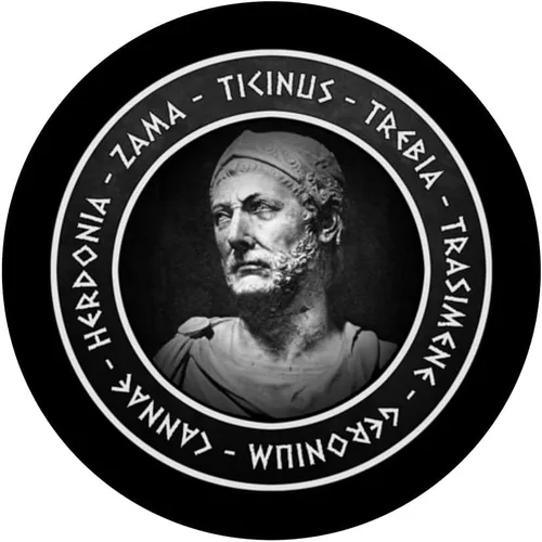 Vista 3 de Ancient Carthage Hannibal Barca 2ª Batallas de guerra púnicas PopSockets intercambiables PopGrip