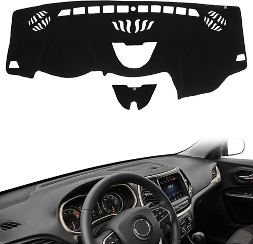 Vista 15 de AUQDD Alfombrilla de Cubierta del Tablero Compatible con La-nd Rover LR3 2005 2006 2007 2008 2009 /2010-2016 LR4, 2006-2009 Range Rover