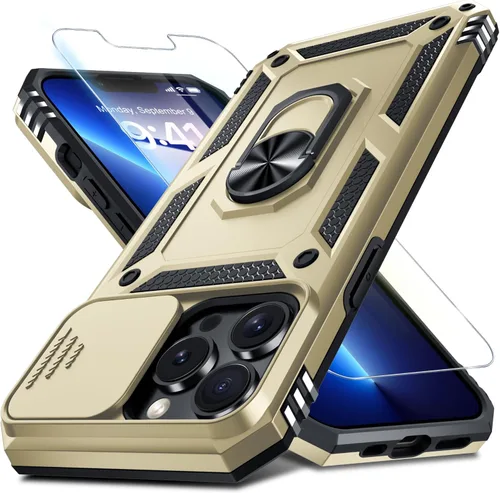 Vista 109 de Janmitta Funda para iPhone 8 Plus/7 Plus/6 Plus, Cubierta de Teléfono con Cubierta Deslizante Integrada para Lente de Cámara + Protector