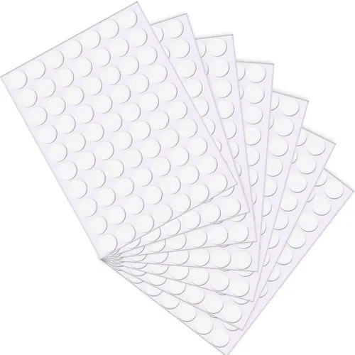 Vista 8 de Pegatinas adhesivas de masilla transparente de doble cara sin rastro, extraíbles reutilizables, transparentes, sin rastros, calcomanías adhesivas