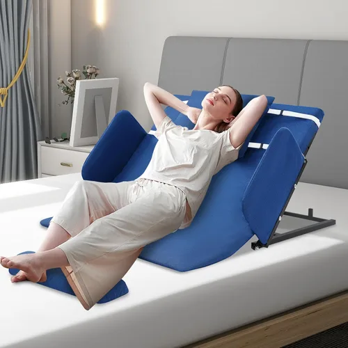 Vista 3 de Respaldo de elevación eléctrico, elevador de respaldo con control remoto para cama, capacidad de 220 libras, colchón de cuña ajustable de 10-80°