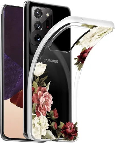 Vista 2 de Funda para Galaxy Note 20 Ultra 5G Funda transparente para niñas, TPU suave a prueba de golpes, funda protectora transparente para Samsung Galaxy