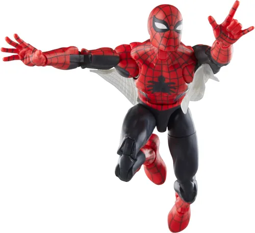 Vista 6 de Marvel Legends Series The Amazing Spider-Man, Marvel Comics Retro Coleccionables Figuras de acción de 6 pulgadas, juguetes para edades de 4 años