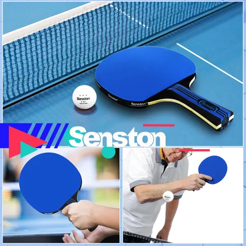 Vista 6 de Senston Paletas de ping pong para entretenimiento o competición - Juego de paletas de ping pong con velocidad avanzada, control Excellent Spin &