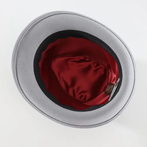 Vista 40 de Home Prefer Sombrero de invierno de fieltro de lana para hombre Sombrero de ala corta Fedora
