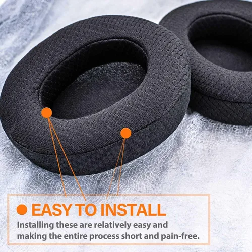 Vista 5 de Nova Pro - Almohadillas de repuesto con cable para auriculares Arctis Nova Pro con cable de TRANSTEK, durabilidad mejorada y aislamiento de sonido