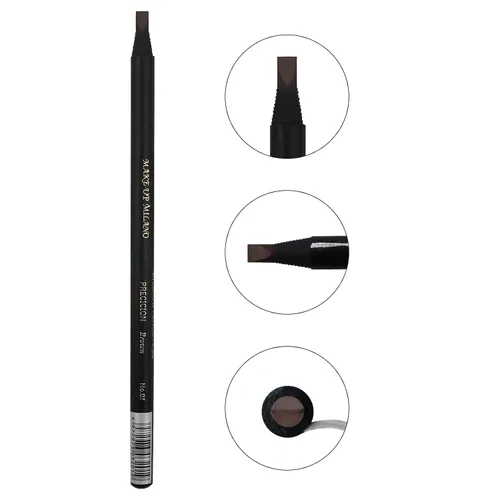 Vista 3 de 6pcs Impermeable Rojo Microblading Cejas Mapping Lápiz de Núcleo Duro Peel Off Maquillaje Permanente Lápiz de Tatuaje de Labios (Marrón)