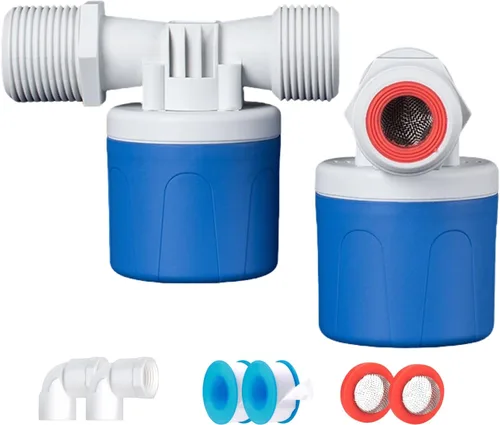 Vista 10 de Válvula de flotador de agua automática roscada NPT de 1 pulgada, válvula de control automático de nivel de agua de PVC resistente para canal de agua