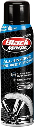 Vista 14 de Black Magic 120230 - Apósito de plástico para moldura de neumáticos, brillo medio, sin rayas, resistente al agua y no grasa para neumáticos