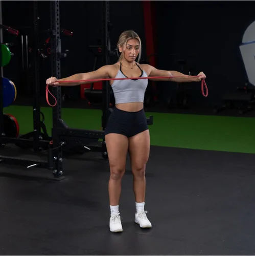 Vista 8 de Titan Fitness Bandas de látex ligeras de 41 pulgadas, bandas de dominadas, juego de bandas de resistencia para entrenamientos, fitness