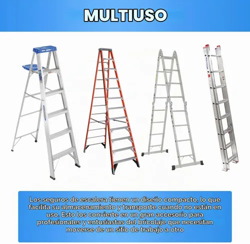 Vista 6 de Kit de bloqueo de peldaños 28-11 para cerraduras de escalera de extensión de aluminio Werner, compatible con escalera de extensión Werner