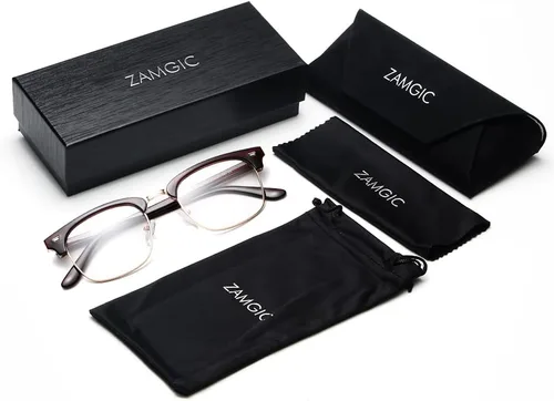 Vista 7 de ZAMGIC Photochromic Sunglasses Blue Light Blocking Glasses for Men Women Retro Round,Day,Night,Multi-use,Eyeglasses,Indoor,Outdoor,Anti UV,Filter