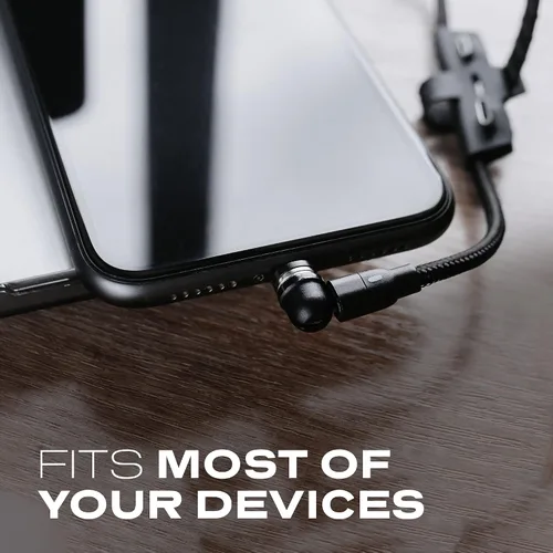 Vista 4 de Statik Conector magnético USB-C para cable de carga magnético, paquete de 3 adaptadores USB-C para cargador de cable, se ajusta fácilmente en su