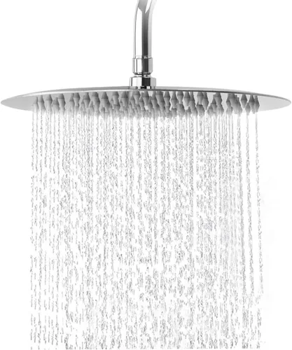 Vista 10 de NearMoon Cabezal de ducha de lluvia, diseño ultrafino - aumento de presión, experiencia impresionante, cabezal de lluvia de acero inoxidable de alto