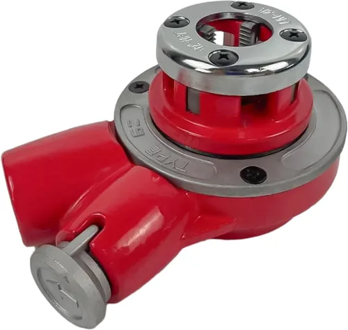 Vista 9 de (R) Herramienta de roscado de tuberías con mango de trinquete 3 muere 1/2 ", 3/4", 1" (NPT) fontanería