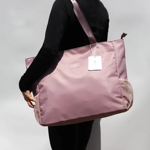 Vista 6 de Bolsa grande de playa resistente al agua, ligera de 20 pulgadas, bolsa grande para mujer, para gimnasio, playa, viajes, piscina, yoga, enfermeras