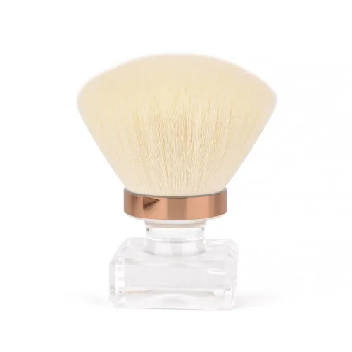 Vista 7 de KADS Cepillo para polvo de uñas, cepillo de maquillaje con forma de flor, base de cristal, cepillo de limpieza de uñas, herramienta de cepillo