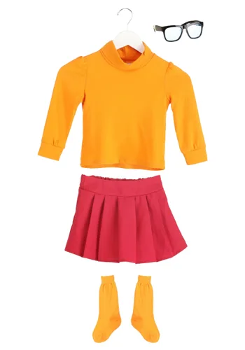 Vista 5 de Disfraz de Velma de Scooby Doo para niña Multicolor