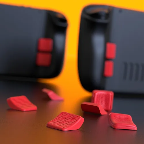 Vista 6 de PlayVital Mix Version - Juego de mejora de botón trasero para Steam Deck LCD, kit de protección de botón de mejora de agarre para Steam Deck OLED