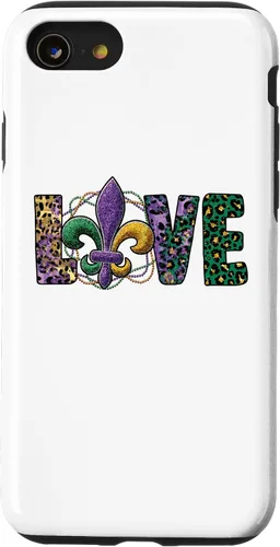 Vista 13 de iPhone 15 Mardi Gras Love 2023 for Women Queen Carnival Costume Case