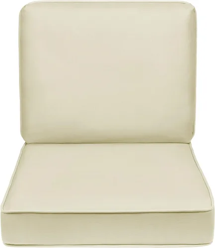 Vista 27 de Quality Outdoor Living - Cojín profundo para asiento y respaldo, 23 x 26 pulgadas, menta