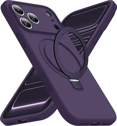 Vista 65 de Funda diseñada para iPhone 11 con soporte magnético invisible Compatible con Mag-Safe, a prueba de caídas de grado militar, a prueba de golpes