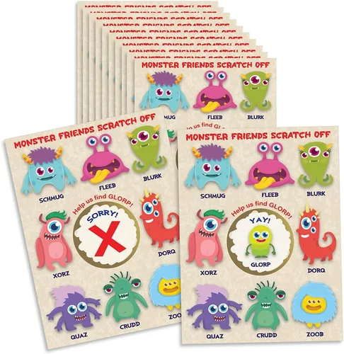 Vista 12 de My Scratch Offs Paquete de 26 tarjetas de San Valentín para rascar el corazón de Cupido, tarjetas de revelación de corazón de 3 x 4 pulgadas