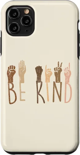 Vista 11 de Funda de regalo BLM para iPhone 14 Be Kind Hands Melanina Black African Pride BLM