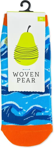 Vista 3 de Woven Pear Calcetines de tobillo de algodón peinado para mujer