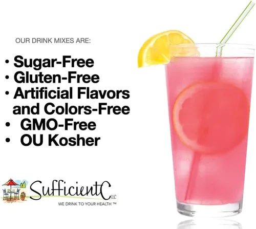 Vista 9 de Sufficient C - Glutenizer Force Plus Kiwi-Strawberry Digestive-Ade - Enzimas veganas de espectro completo de primera calidad más 2,000 mg. vitamina