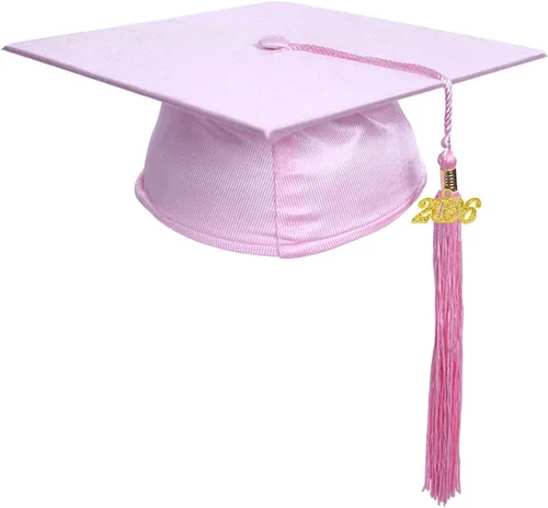 Vista 2 de Newrara Gorra unisex brillante para graduación de jardín de infantes con borla