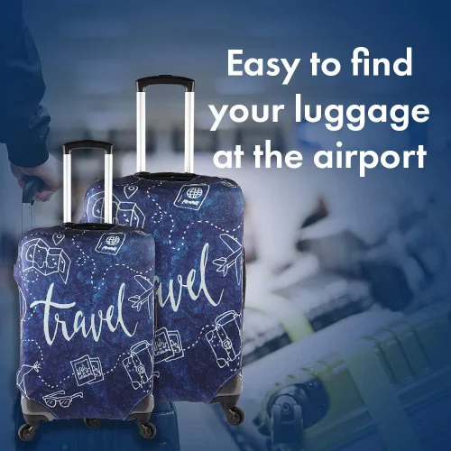 Vista 4 de GLN Rugs Funda de equipaje de viaje - Funda protectora para maleta - Fundas de equipaje para maleta, Europe