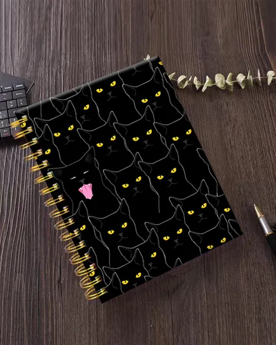 Vista 5 de iampanda Cuaderno Diario en Espiral, Animales Lindos Encuadernación Fuerte de Doble Alambre con Papel Premium para Niñas Mujeres, 60 Hojas A5