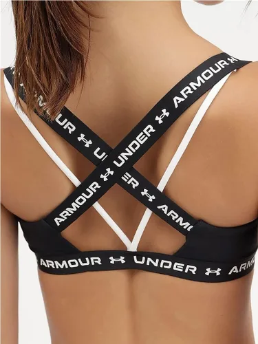 Vista 7 de Under Armour Sujetador bajo con espalda cruzada para mujer, Púrpura