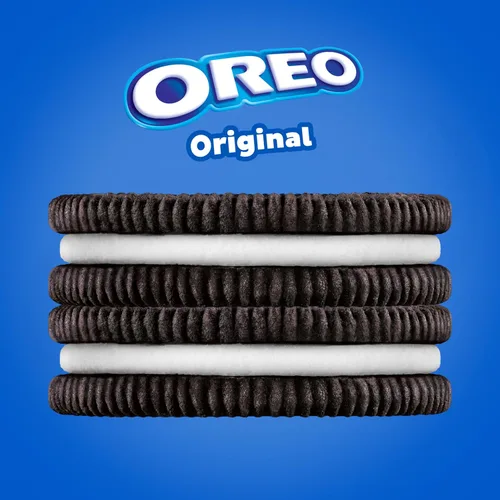 Vista 3 de OREO - Galletas sándwich de chocolate, 60 paquetes de aperitivos (2 galletas por paquete)