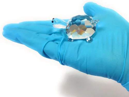 Vista 3 de Amlong Crystal Figura coleccionable de animales, tortuga o tortuga con ojos negros