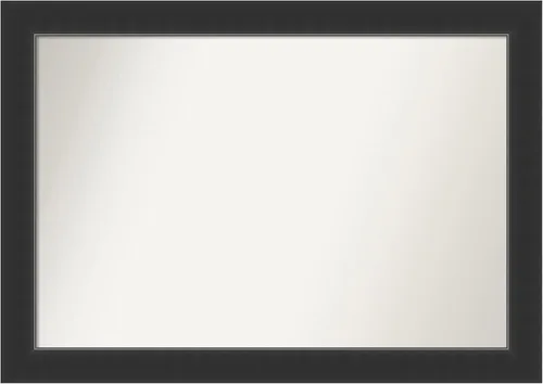 Vista 339 de Amanti Art Espejo personalizado, espejo de baño negro Astor, espejo de pared o espejo de tocador de baño sobre el fregadero (25 x 25 pulgadas)