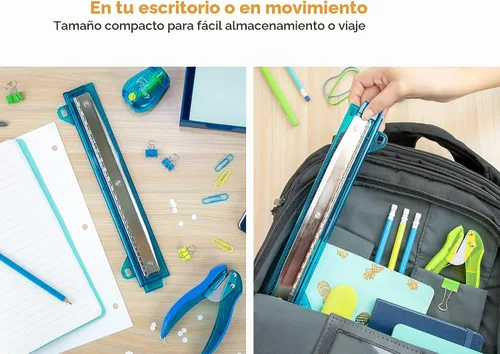 Vista 5 de Binder con anillas de Bostitch 3 agujeros, 5 hojas, varios colores (RBHP-4C)