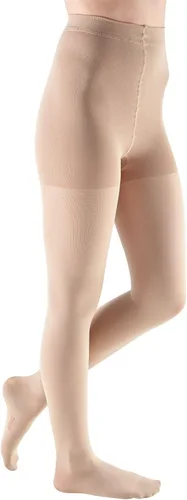 Vista 6 de mediven Comodidad para mujeres, 20-30 mmHg, medias de compresión con punta cerrada Double-knit footbed, semi-transparent coverage, soft stretch