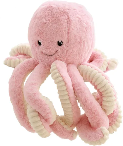 Vista 7 de Muñeca de Peluche de Pulpo de Dibujos Animados Linda, Juguetes Regalo, Juguetes de Peluche de Mar para Niños y Amantes, Decoración del Hogar