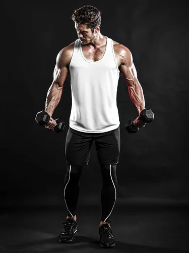 Vista 7 de DRSKIN Men's 4 or 3 Pack Tank Tops Sleeveless Shirts Dry Fit Y-Back Muscle Mesh Gym Training Athletic Workout