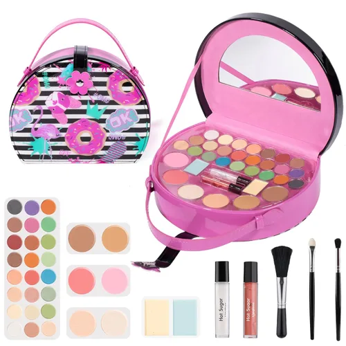 Vista 7 de Hot Sugar Kit de maquillaje para niños, kit de maquillaje para niñas de 4 a 6 años, 7 a 8 años, 10 a 12 años, regalo de unicornio para niñas de Verde