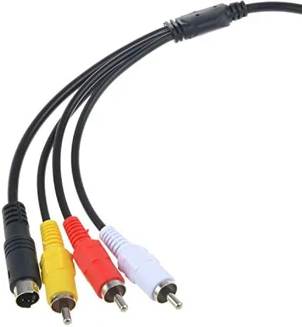 Vista 2 de Accessory USA Cable de audio y video AV A/V de 5 pies para Sony Handycam DCR-SX45/v/e/l SX45/e/r