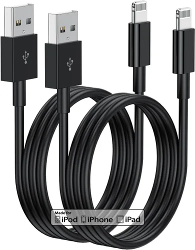 Vista 13 de Cargador de iPhone de 3 pies, cable de carga USB A a Lightning, cable Lightning original de 3 pies a USB, cable de carga de iPhone de 3 pies