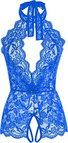 Vista 3 de Ababoon Lencería de encaje de una pieza, para mujer, baby doll sexy, ropa de dormir