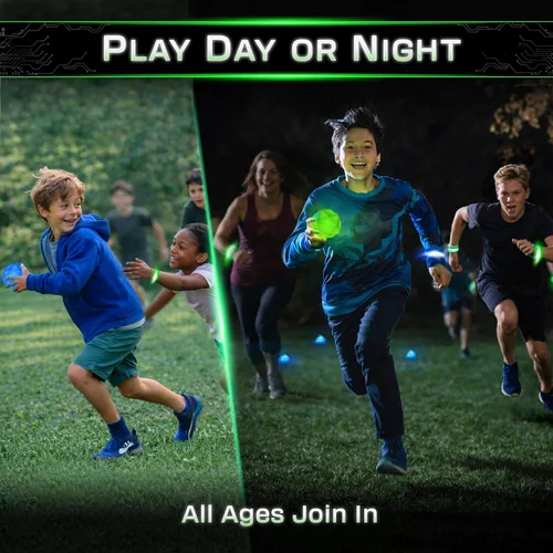 Vista 4 de Juego captura la bandera Redux, un juego nocturno al aire libre para grupos de jóvenes, cumpleaños y equipos, prepárese para una aventura que brilla